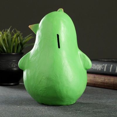 Копилка дизайнерская яркая "Авокадо", 21 см (гипс)