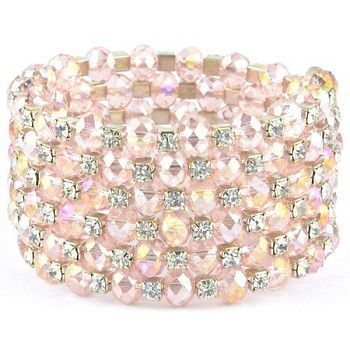 Браслет Хрусталь "Пружинка"  арт. бП1905