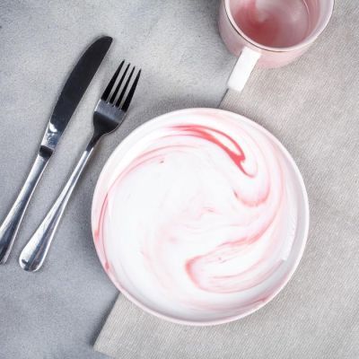 Набор «Мяу»: кружка 350 мл, тарелка Ø 19.5 см