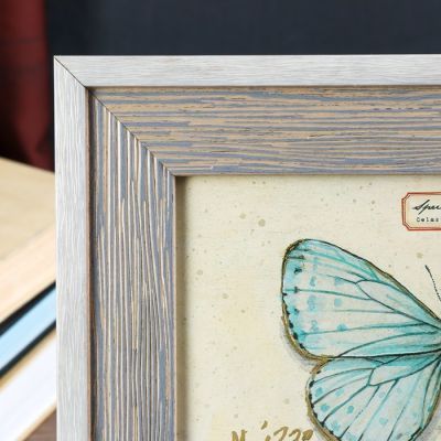 Фоторамка пластик 20х25 см "Феликс" серая с белым обрамлением 31,2х26,2 см