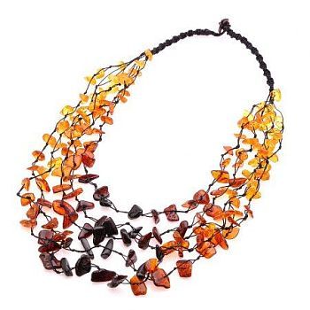 Бусы Янтарь "Каскад" арт.НЯН-п510