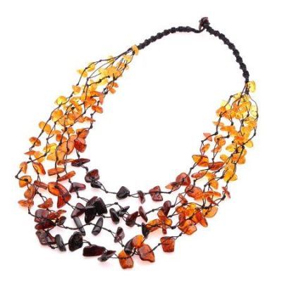 Бусы Янтарь "Каскад" арт.НЯН-п510