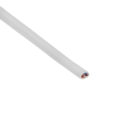 Шнур TUNDRA, 1.7 м, ШВВП 2х0.5 мм2, с вилкой, белый