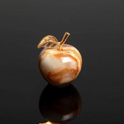 Сувенир «Яблоко», 3,2 см, оникс
