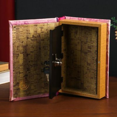 Сейф-книга дерево кожзам "Paris mon amour" зеркальная 24х16х5 см