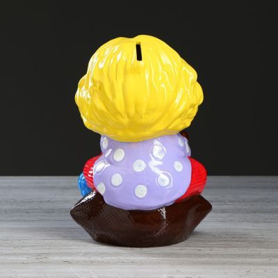 Копилка "Кузя в мешке", глянец, разноцветная, 26 см, микс