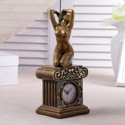 Часы настольные "Эвтерпа", цвет золото, 26х11.5х7.5 см микс