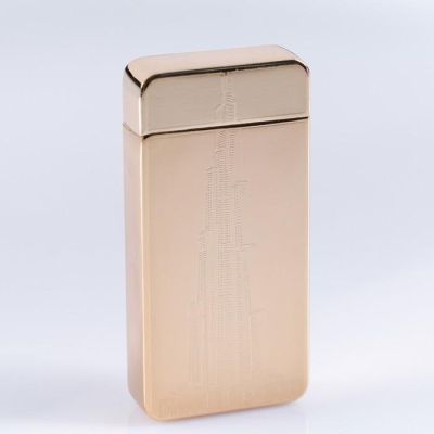 Зажигалка электронная "Небоскреб" в подарочной коробке, USB, дуговая, 3.5х7 см