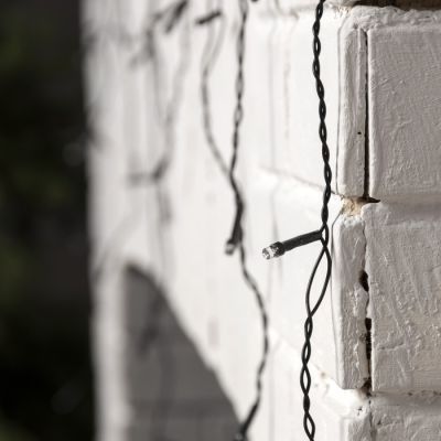 Гирлянда «Бахрома» 3 × 0.5 м, IP20, тёмная нить, 80 LED, свечение мульти, 8 режимов, 220 В