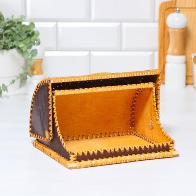 Хлебница "Полянка", береста, 28х22х15 см