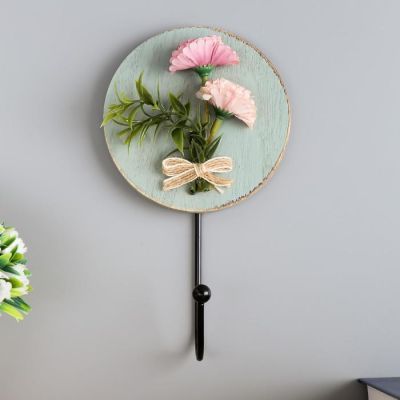 Крючок декоративный дерево "Букетик цветов" 17,5х10х4,5 см