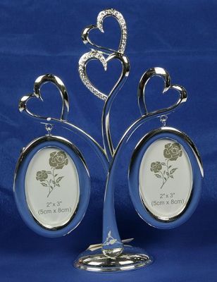 Фоторамка-дерево "Сердце" на 2 фото (17x6x22см.)