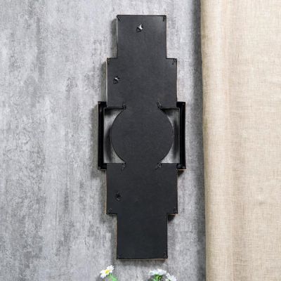 Фоторамка пластик на 5 фото 10х10, 12х12, 10х15 см "Вертикаль" тёмное золото 60х22х4 см