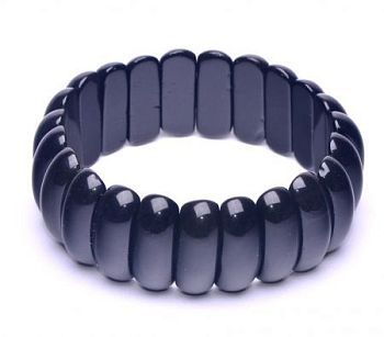 Браслет им. Агат "Лилу" арт. бИАГ-3(20-8)-19-4 Черный