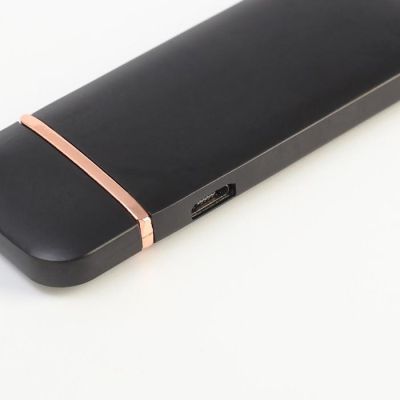 Зажигалка электронная "Авилес" спираль, сенсорная кнопка, чёрная 7.9х3.1 см