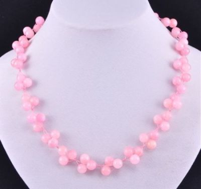 Бусы Розовый кварц  "Радоница" арт.П780