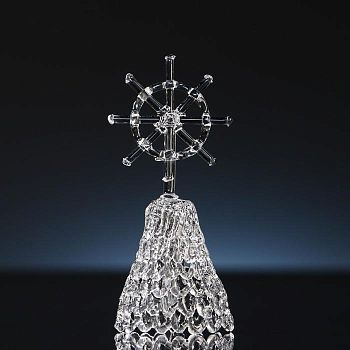 Колокольчик сувенирный "Штурвал", ручной работы