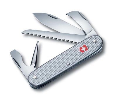 0.8150.26 Victorinox Silver/ribbed Нож складной