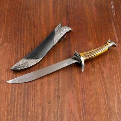 Сув. изделие кинжал, рукоять золото, 42см, клинок 24см