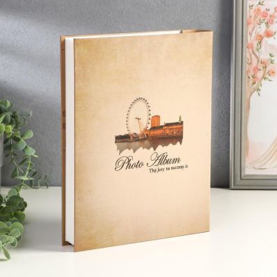 Фотоальбом на 200 фото 13х18 см "Архитектура" золот.обводка, в коробке МИКС 29,5х23,5х5,5 см   50677