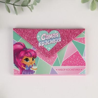 Набор косметики для девочки «Самая классная», тени 5 цветов по 1.3 г, блеск 5 цветов по 0.8 г.