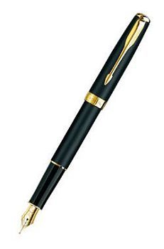 F 528 Matte Black перьевая ручка Parker GT Sonnet (арт. - S0817930)