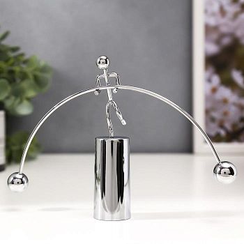 Маятник металл "Человечек-эквилибрист" 11,5х18х2,5 см