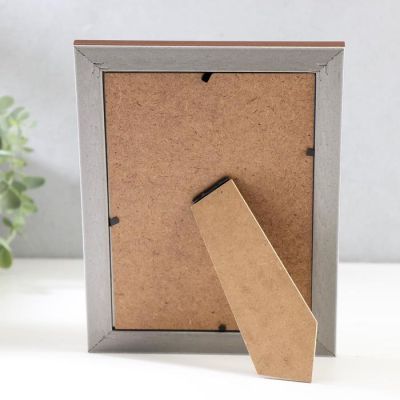 Фоторамка пластик 13х18 см "Рисунок древесины" с медной обводкой 21,5х16,5 см