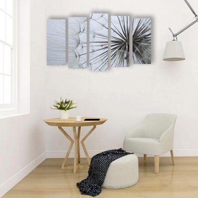 Картина модульная на подрамнике "Одуванчик" 125х80 см (2-25х63, 2-25х70, 1-25х80)