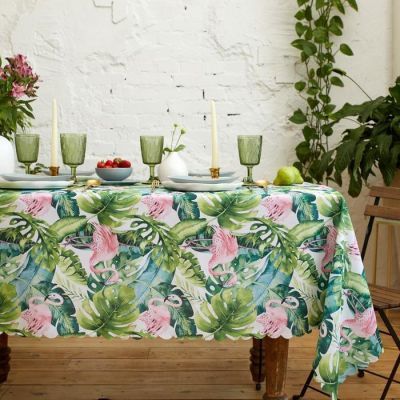 Скатерть Доляна Tropical garden 150*260 +/- 2 см, 100% п/э