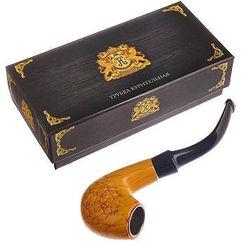 Трубка классика "Командор", светлое дерево, 7х13 см микс