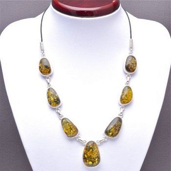 Колье Янтарь "Балтийская осень" арт. ЯК-1452