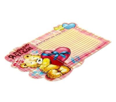 Магнит с блоком для записей  "Я тебя люблю"