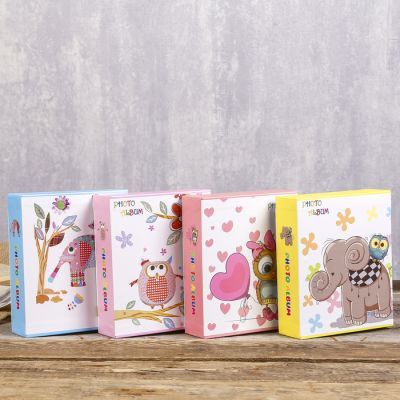 Фотоальбом на 40 фото 10х15 см "Совушка/Слонёнок" в коробке МИКС 17х14х5 см