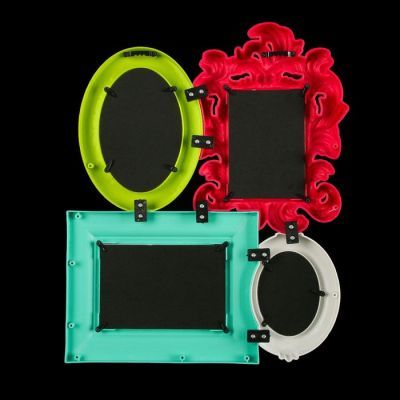 Фоторамка пластик на 4 фото 9х6, 9х13, 10х15 см "Эйфория" МИКС 40,5х33 см