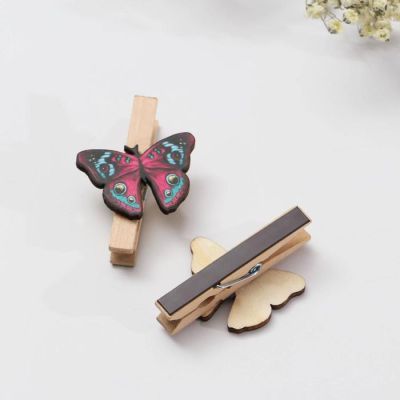 Магнит-прищепка «Бабочки», 7 х 12.7 см