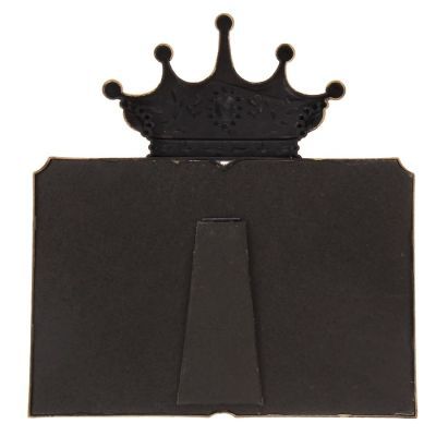 Фоторамка пластик на 2 фото 10х15 см "Корона" тёмное золото 30х28 см