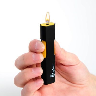 Зажигалка газовая, пьезо, с регулятором 9х2.2 см, жёлтая