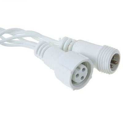 Гирлянда уличная "Бахрома" (Ш:3 м, В:0,6 м, нить белая, мульти)