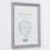 Фоторамка пластик L-2 21х30 см, серебр. мет., с небьющимся стеклом