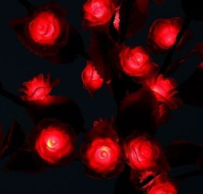 Светодиодный куст "Роза" улич. (0,6 м. красный)