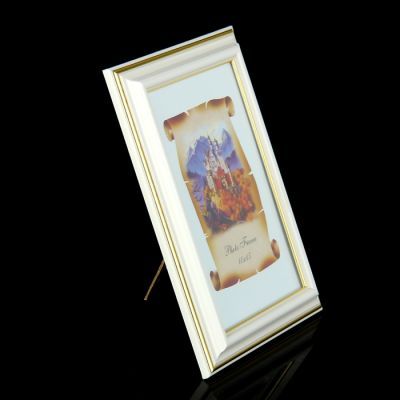 Фоторамка 10х15 см "Белая с золотом"