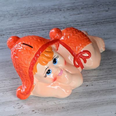 Копилка "Пупсик", глянец, разноцветная, 16 см