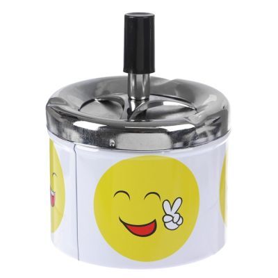 Пепельница бездымная "Смайлики", 9х11.5 см