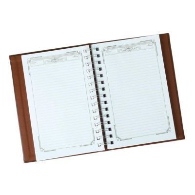 Ежедневник на скрытом гребне "Герб", экокожа, А5, 160 листов