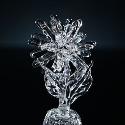 Колокольчик сувенирный «Хрустальный цветок», ручной работы