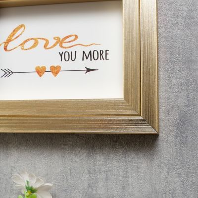 Фоторамка пластик на 4 фото 10х15 см "Золото" 26,5х2,5х35 см