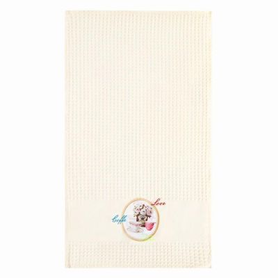 Набор вафельных полотенец Цветочный чай 33х60 см, 100% хл, 3 шт