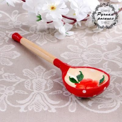 Ложка полубаская  «Матрёшка», 19×6 см, микс