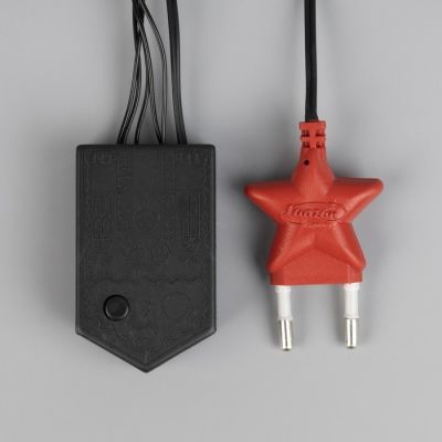 Гирлянда «Бахрома» 3 × 0.5 м, IP20, тёмная нить, 80 LED, свечение синее, 8 режимов, 220 В